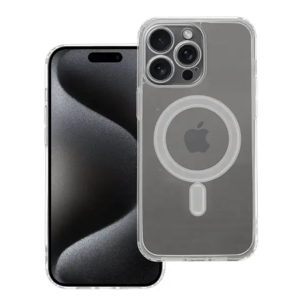 TechWave Magsafe Clear case for iPhone 15 Pro Max transparent (camera protection)