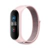 TechWave Nylon wrist band for Xiaomi Mi Band 5 / 6 / 7 pink (07)