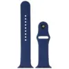 TechWave Silicone wrist band for Apple Watch 42/44/45 mm S/M size navy blue - design 02