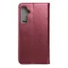 TechWave Smart Leather Case For Samsung Galaxy S23 FE burgundy
