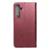 TechWave Smart Leather case for Samsung Galaxy A55 burgundy