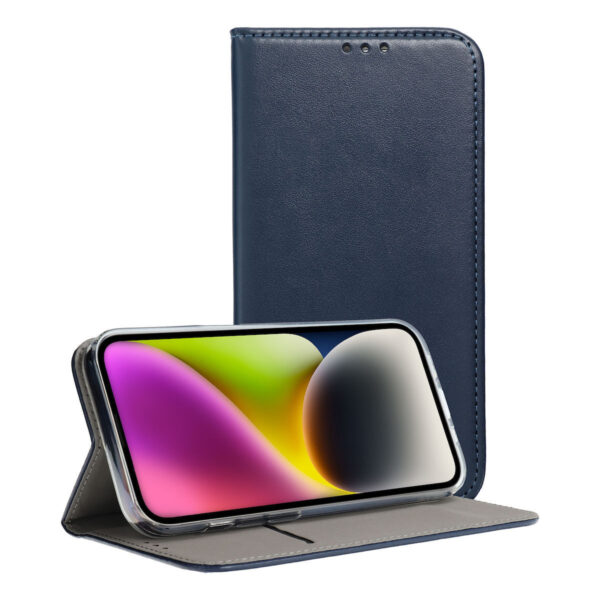 TechWave Smart Leather case for Samsung Galaxy S24 FE navy blue