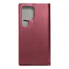 TechWave Smart Leather case for Samsung S24 Ultra burgundy