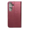 TechWave Smart Leather case for Samsung S24 burgundy