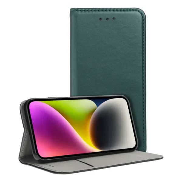 TechWave Smart Leather case for Xiaomi Redmi 12C / Redmi 11A / Poco C55 forest green