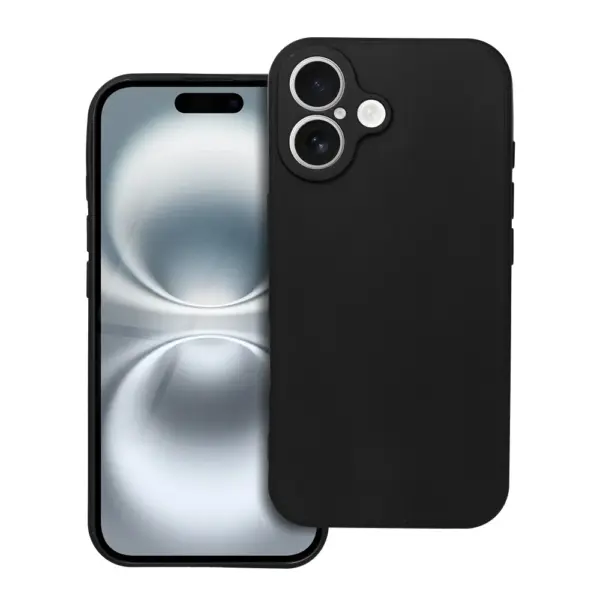 TechWave Soft Silicone case for Apple iPhone 16 black