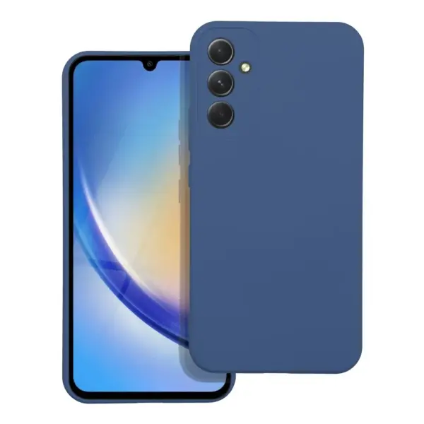 TechWave Soft Silicone case for Samsung Galaxy A34 5G navy blue