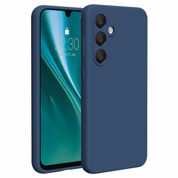 TechWave Soft Silicone case for Samsung Galaxy A56 5G navy blue