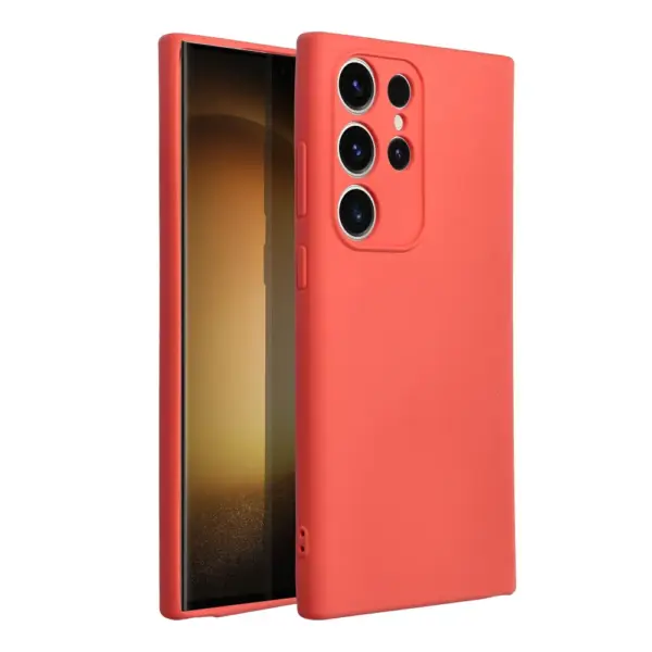 TechWave Soft Silicone case for Samsung Galaxy S24 Ultra peach