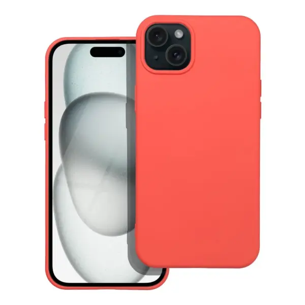TechWave Soft Silicone case for iPhone 15 Plus peach