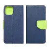 Techwave Fancy Book Case for iPhone 14 Pro navy blue / lime