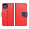 Techwave Fancy Book Case For iPhone 14 Pro Max red / navy blue