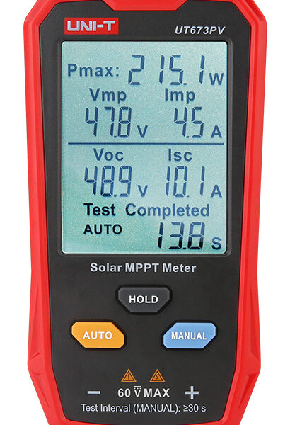 UNI-T tester φωτοβολταϊκών πάνελ UT673PV, 5~800W, 0~35A, 12~60V