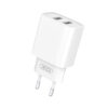 XO CE02C φορτιστής ταξιδίου 2,1Α 2x USB λευκό