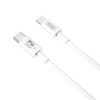 XO NB-Q189B καλώδιο USB-C σε Lightning, PD 20W, 2,0μ, λευκό