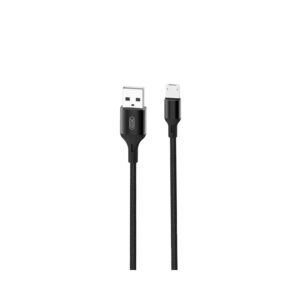 XO NB200 καλώδιο USB σε USB-C, 1m, 2.1A, μαύρο
