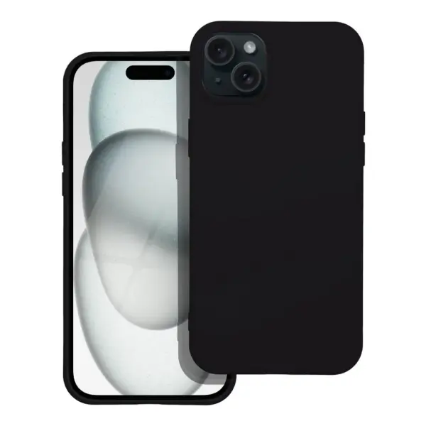TechWave Soft Silicone case for iPhone 15 black