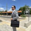 Υφασμάτινος Χαρτοφύλακας Taygeer 15,6' laptop 9,6L 1073 μαύρο