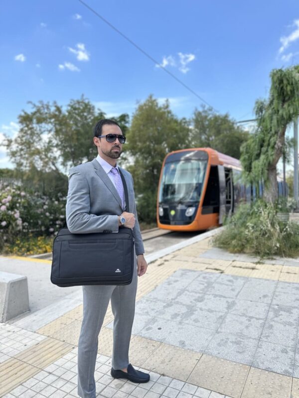 Υφασμάτινος Χαρτοφύλακας Matein 17'' laptop 21L 1172 μαύρο
