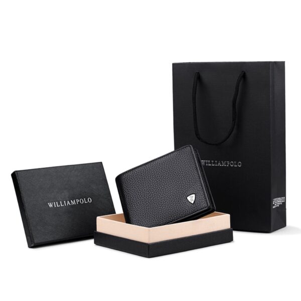 Δερμάτινο Ανδρικό πορτοφόλι William Polo 213  black
