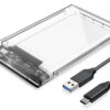 ORICO θήκη για 2.5" SATA HDD/SSD 2139C3, 5Gbps, διάφανη