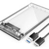 ORICO θήκη για 2.5" SATA HDD/SSD 2139U3, 5Gbps, διάφανη