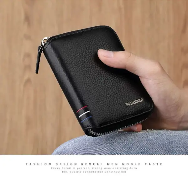 Δερμάτινο Ανδρικό πορτοφόλι William Polo 236 black