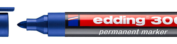 EDDING ανεξίτηλος μαρκαδόρος 300, 1.5-3mm, επαναγεμιζόμενος, μπλε