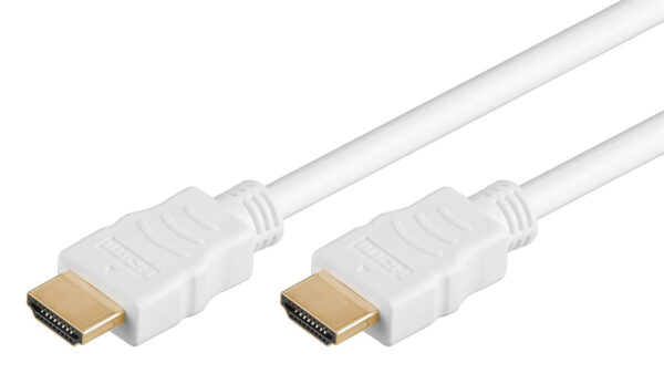GOOBAY καλώδιο HDMI 2.0 61022 με Ethernet, 4K/60Hz, 18 Gbps, 5m, λευκό