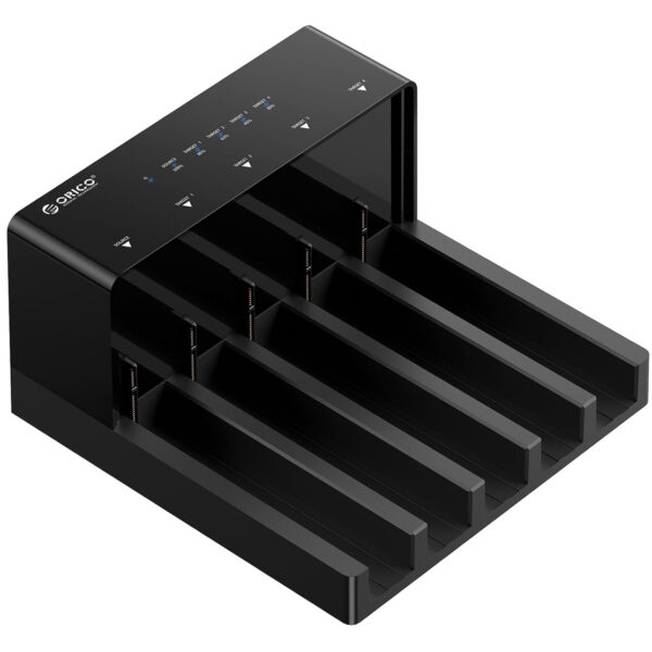 ORICO docking station για 2.5" ή 3.5" SATA HDD/SSD 6558US3-C, 5 θέσεων, 5Gbps, clone function, μαύρο