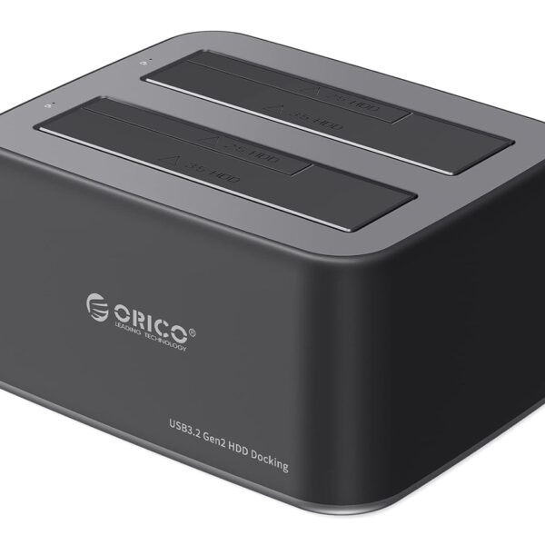 ORICO docking station για 2.5" ή 3.5" SATA HDD/SSD 6829C3-V1, 2 θέσεων, 5Gbps, μαύρο