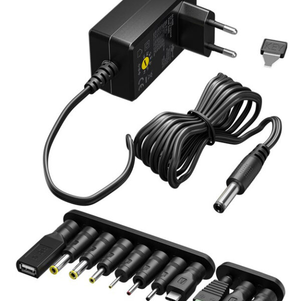 GOOBAY επιτοίχιος φορτιστής 74436, 5V-15V, 36W, 12 tips