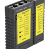 DELOCK tester καλωδίων 86407, λειτουργία εύρεσης θύρας, RJ45/RJ12, μαύρο