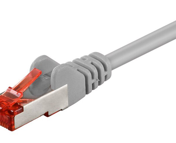 GOOBAY καλώδιο δικτύου 93212, CAT 6 S/FTP, copper, 250MHz, 0.25m, γκρι