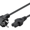 GOOBAY καλώδιο τροφοδοσίας 93277, γωνιακό, 0.75mm², 2m, μαύρο