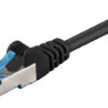 GOOBAY καλώδιο δικτύου 93685, CAT 6A S/FTP, 500MHz, Copper, 1m, μαύρο