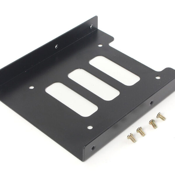 POWERTECH tray 3.5" για 2.5" HDD/SSD BRAT-003, μεταλλικό, μαύρο, 2τμχ