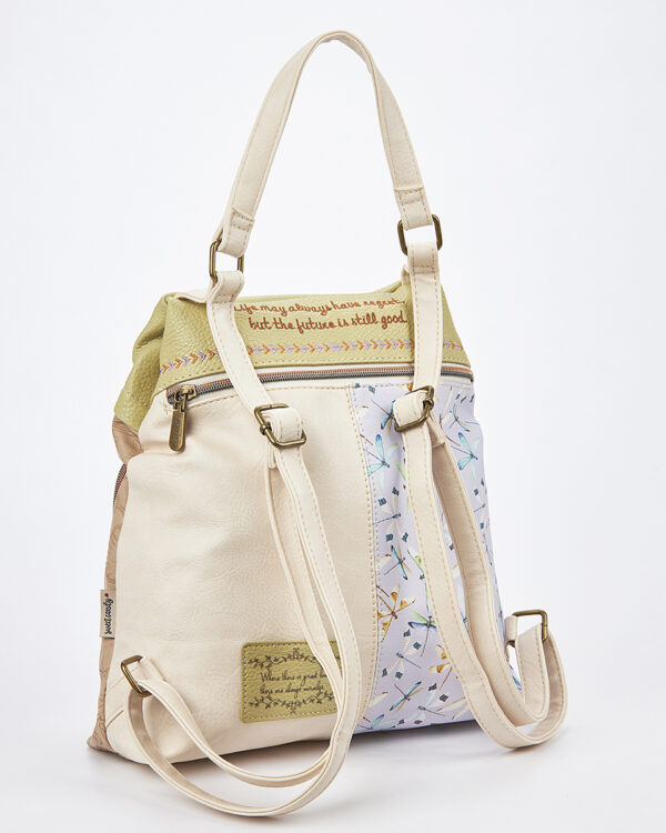 Sweet Candy Γυναικείο Backpack με Μοτίβο Λεβάντα & Πρακτική Θήκη – Lavender Walk