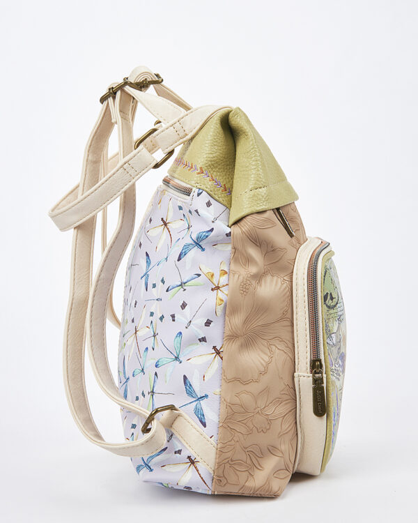 Sweet Candy Γυναικείο Backpack με Μοτίβο Λεβάντα & Πρακτική Θήκη – Lavender Walk