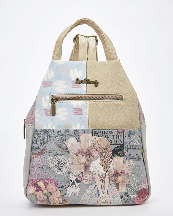 Sweet Candy Γυναικείο Backpack με Floral Σχέδιο και Ρετρό Ατμόσφαιρα – Floral Whisper