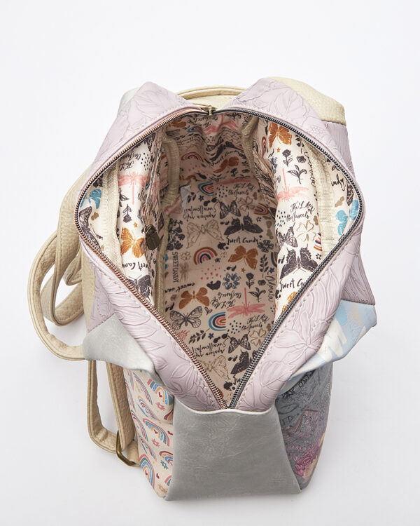 Sweet Candy Γυναικείο Backpack με Floral Σχέδιο και Ρετρό Ατμόσφαιρα – Floral Whisper