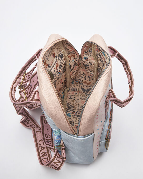 Sweet Candy Γυναικείο Backpack με Vintage Καθρέφτη και Λεπτομέρειες – Mirror Bloom