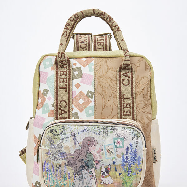 Sweet Candy  Γυναικείο Backpack με Μοτίβο Λεβάντας και Στυλ – Lavender Walk