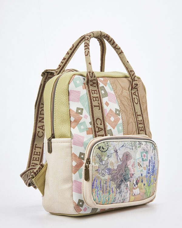 Sweet Candy  Γυναικείο Backpack με Μοτίβο Λεβάντας και Στυλ – Lavender Walk