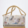 Sweet Candy Τσάντα Χιαστί με Vintage Floral Pattern και Κουμπί – Floral Whisper