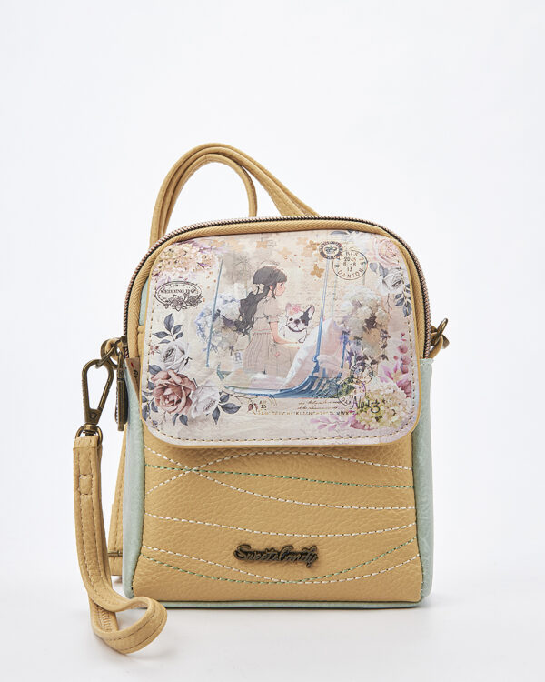 Sweet Candy Μικρή Τσάντα με Floral Vintage Pattern – Floral Whisper