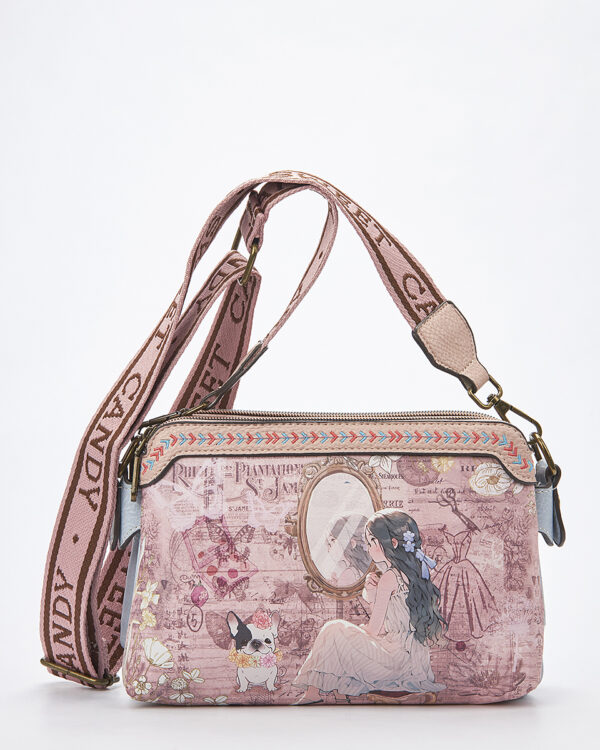 Sweet Candy Γυναικεία Τσάντα με Vintage Floral και Ρομαντική Αίσθηση – Floral Whisper