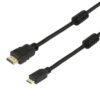 POWERTECH καλώδιο mini HDMI σε HDMI CAB-H011 με Ethernet, 1.5m, μαύρο