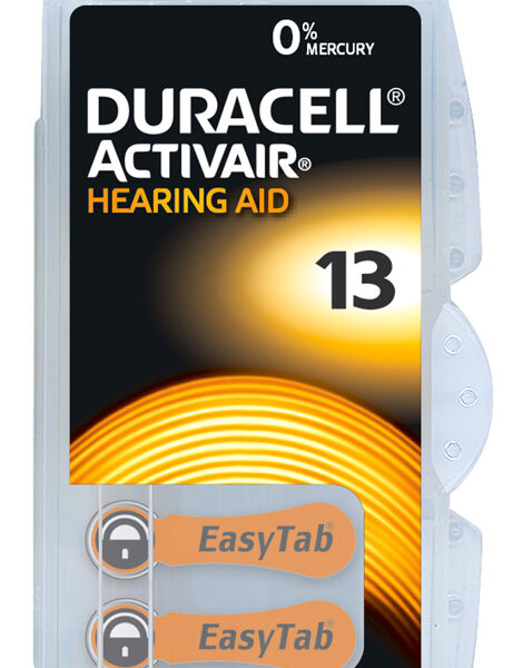 DURACELL μπαταρίες ακουστικών βαρηκοΐας Activair 13, 1.45V, 6τμχ