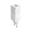 Forever Core FWC-GAN-PDQC65 φορτιστής ταξιδίου 1x USB - 1x USB-C, 65W, PD+ QC 3.0, GaN, λευκό